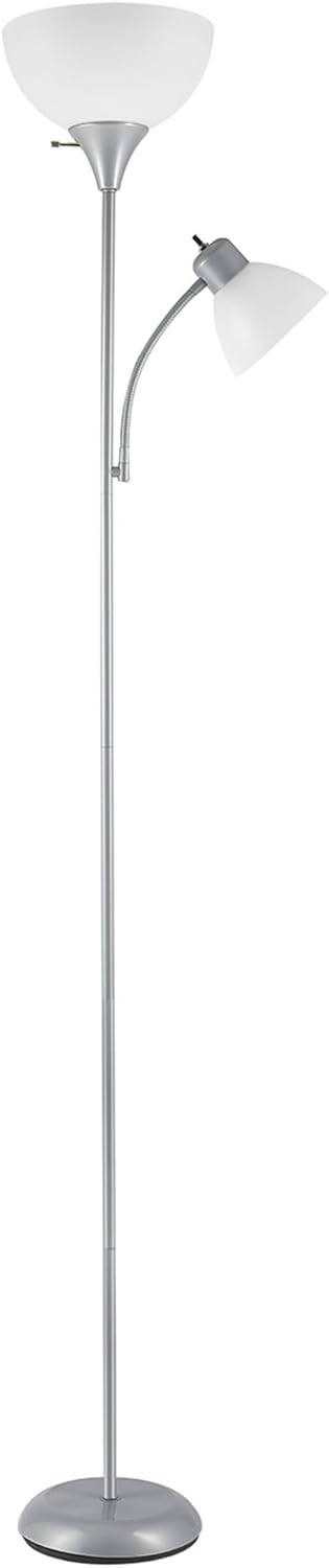 Electric 67134 72" Torchiere Floor Lamp and Adjustable Reading Light