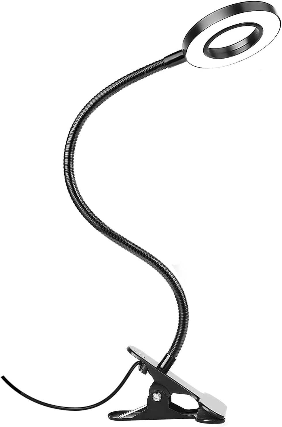 Desk Lamp Clip Light, 10 Dimmable Brightness 3 Light Modes Reading Light