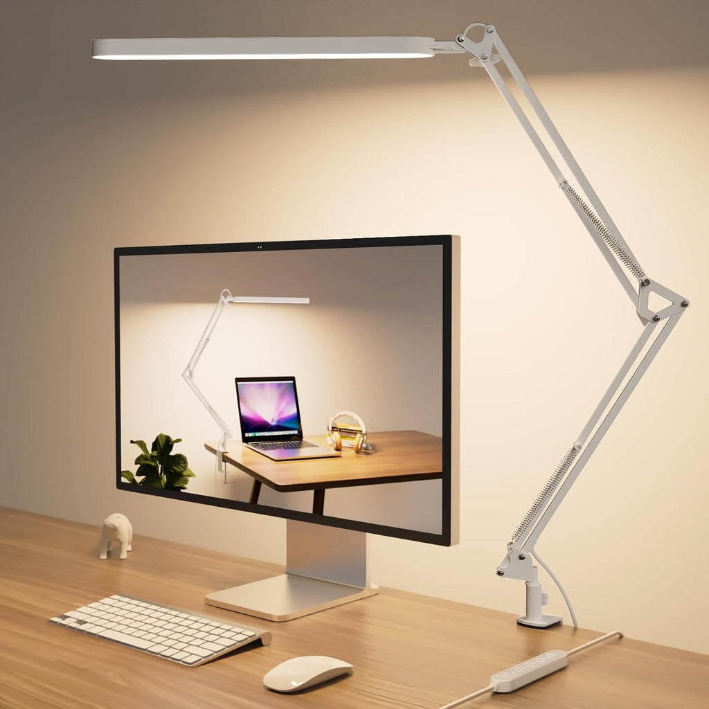 Desk Lamp for Home Office, Eye Comfortable LED Desk Light for Long Hour