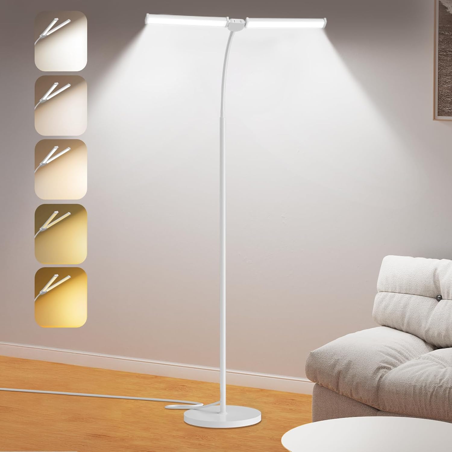 LED Floor Lamp for Living Room, Bright Reading Lamps for Office