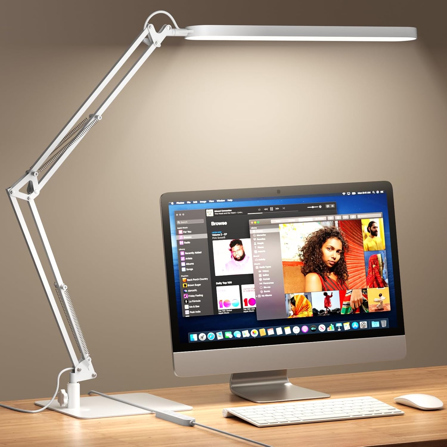 Desk Lamp for Home Office, Eye Comfortable LED Desk Light for Long Hour
