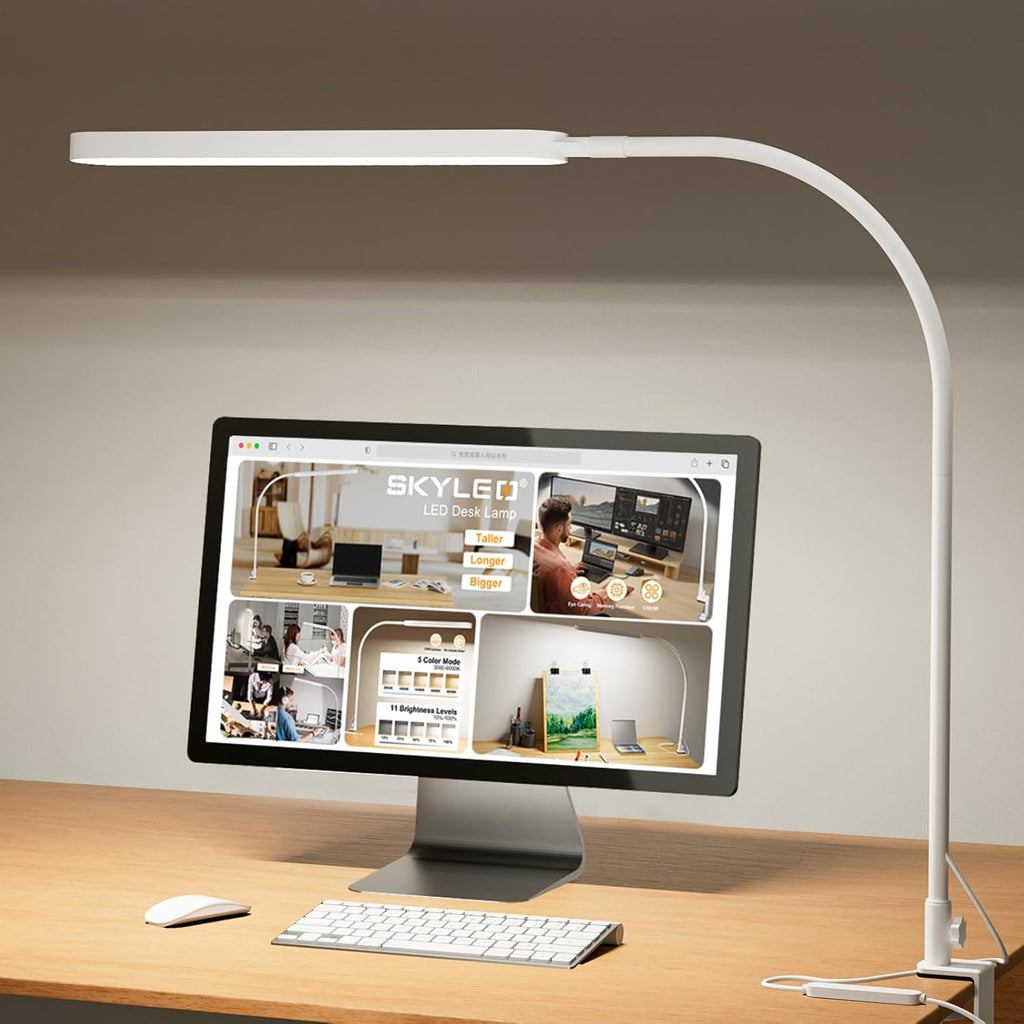 Desk Lamp for Home Office, Eye Comfortable LED Desk Light for Long Hour